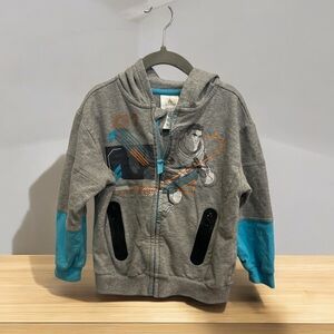 Disney Buzz Lightyear Zip-Up Sweatshirt, Size 4